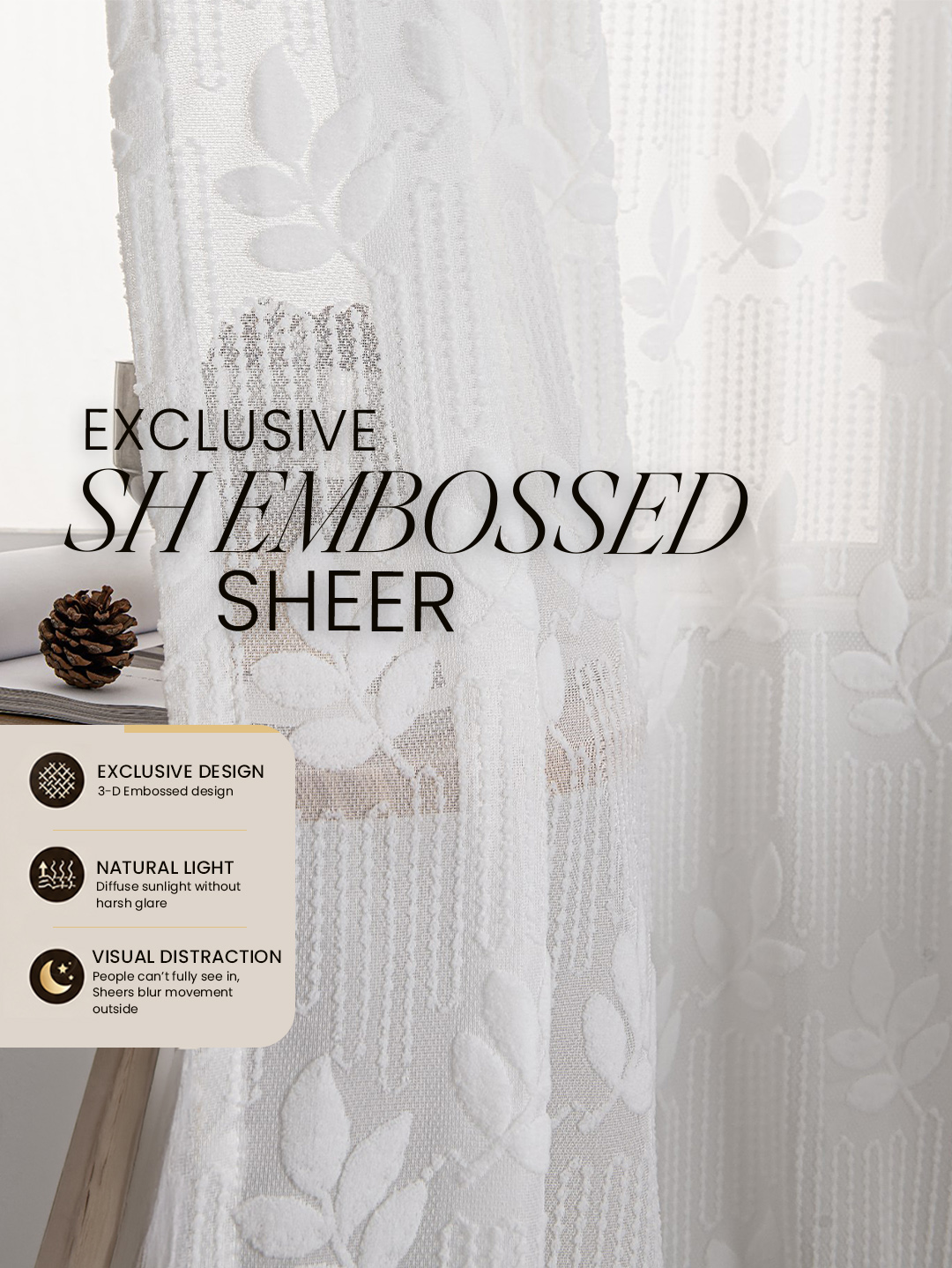 SH-3D Embossed Sheer