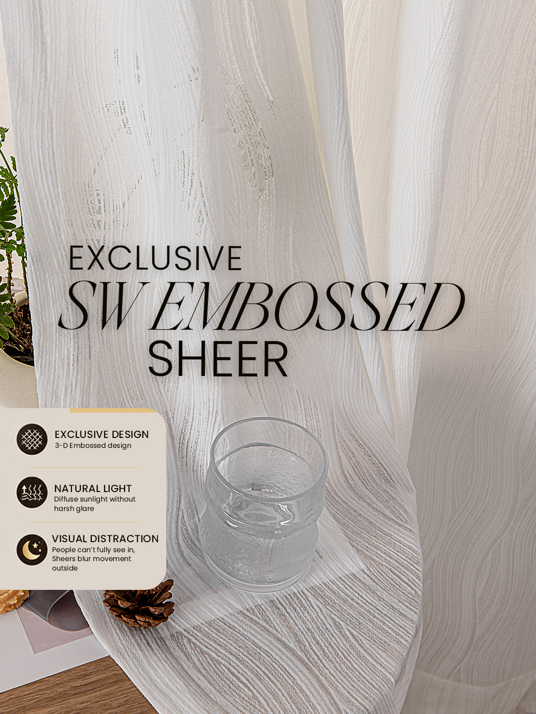 SW-3D Embossed Sheer